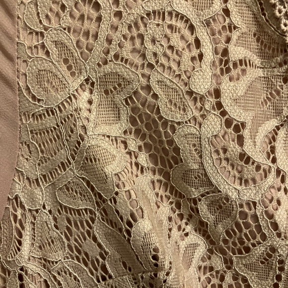 Topshop Pretty Light Pink/Cream dress (L) - Picture 4 of 5